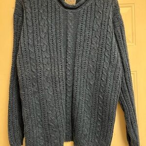 Hackett & Turpin Blue Ireland Cable Knit Sweater